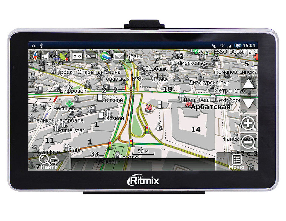 GPS-навигаторы Ritmix c AV-входом для камеры