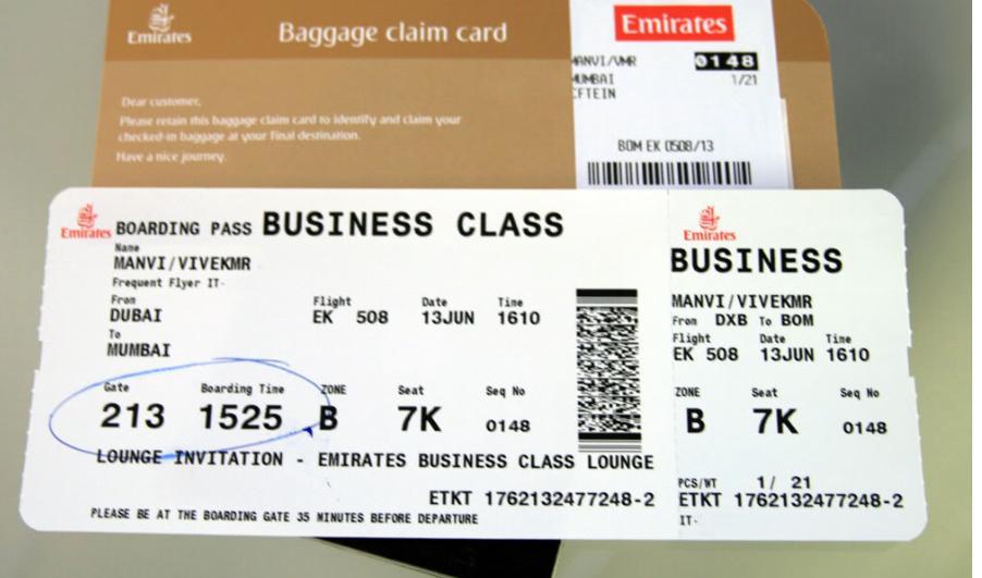 билет в бизнес класс на самолет